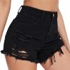 SOLY HUX Shorts | Soly Hux Women'S High Waist Ripped Raw Trim Denim Shorts Casual Summer Short Jeans With Pockets