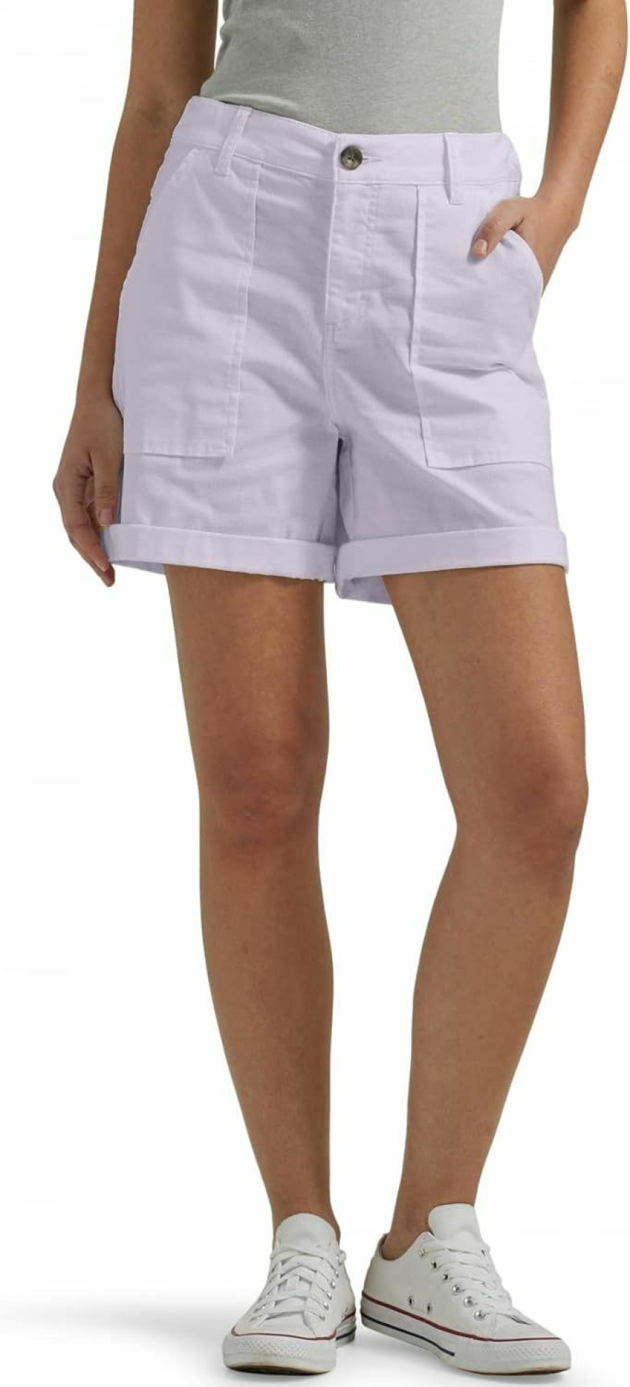 Lee Shorts | Lee Women'S Legendary High Rise Relaxed Fit Rolled Short