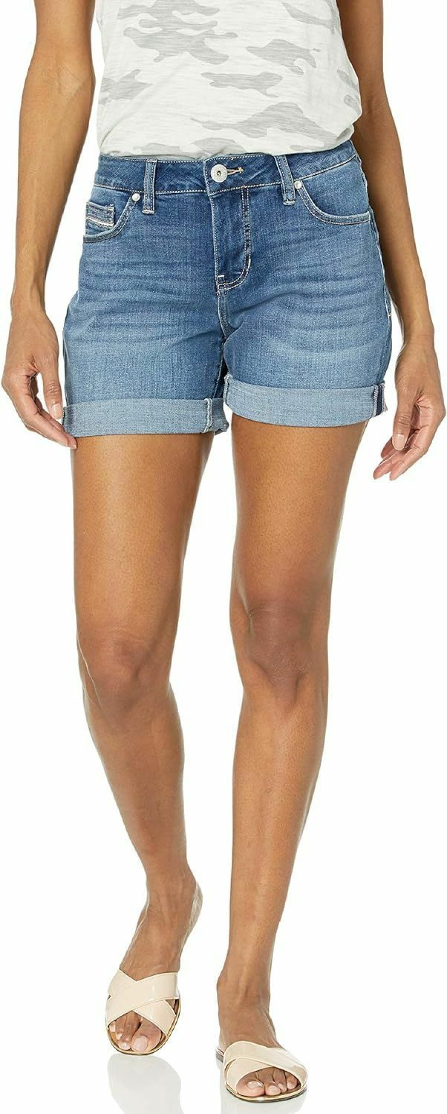 Jag Jeans Shorts | Jag Jeans Women'S Alex Mid Rise Boyfriend Short