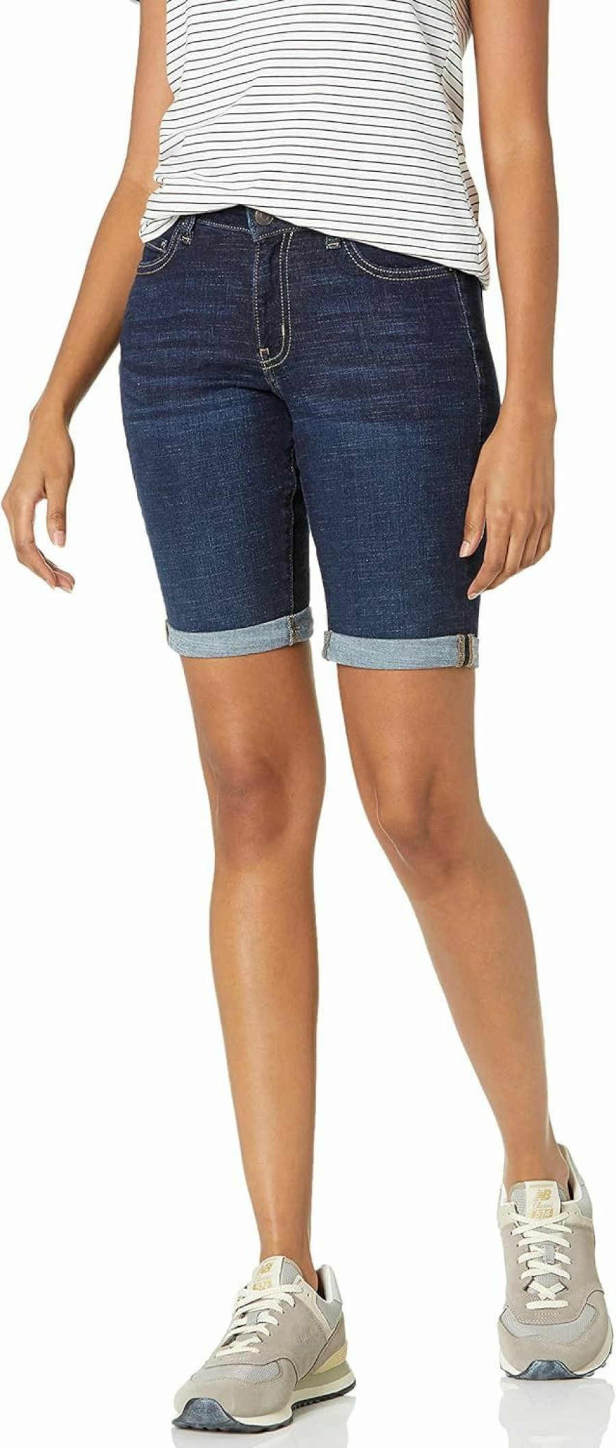 Amazon Essentials Shorts | Amazon Essentials Women'S 9" Denim Bermuda Shorts