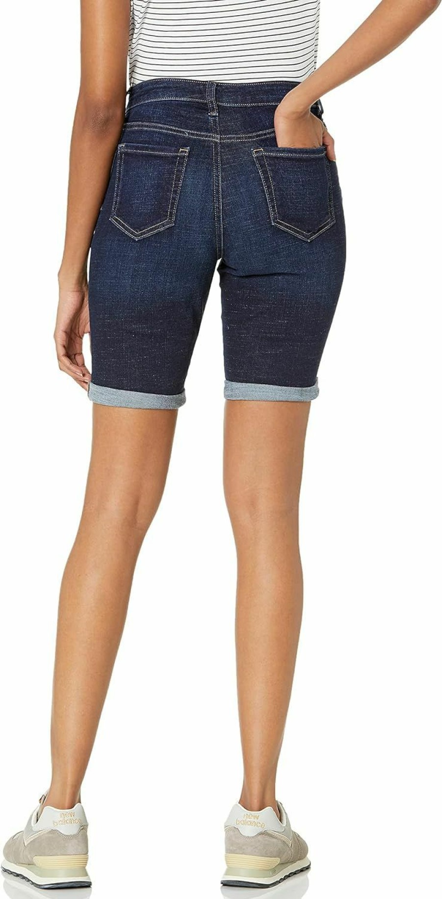 Amazon Essentials Shorts | Amazon Essentials Women'S 9" Denim Bermuda Shorts