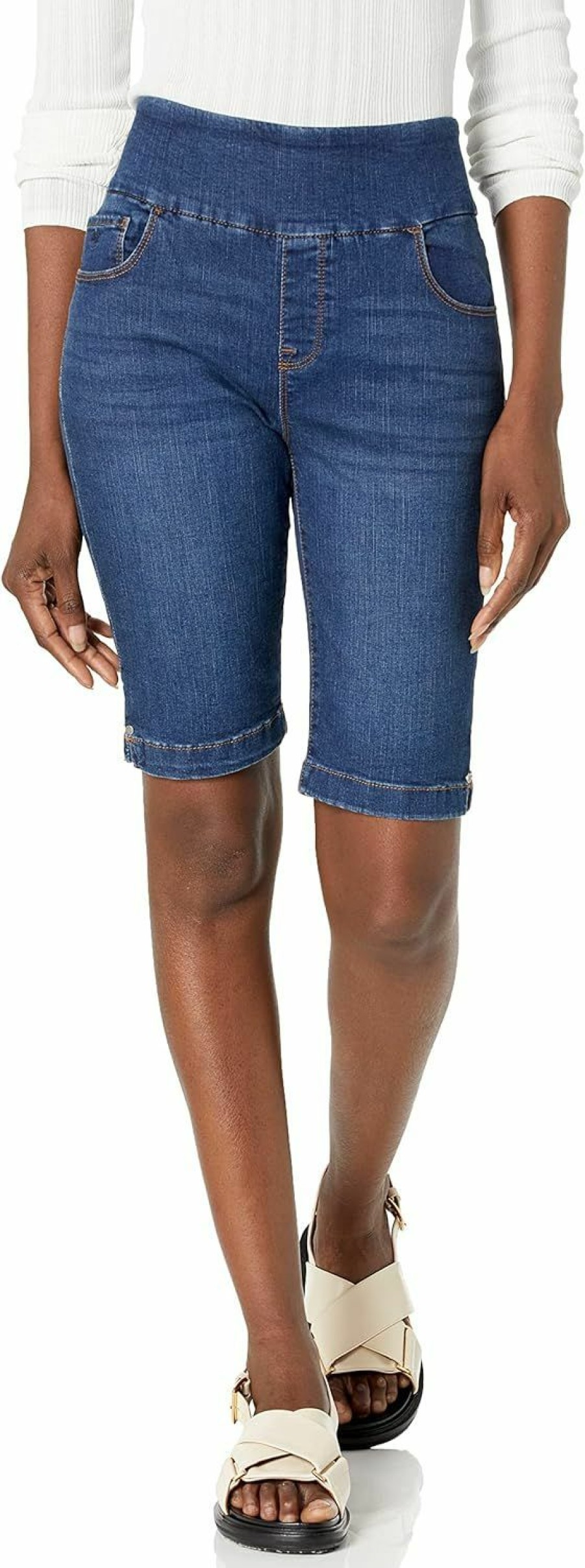 Gloria Vanderbilt Shorts | Gloria Vanderbilt Women'S Amanda Pull On Bermuda Short