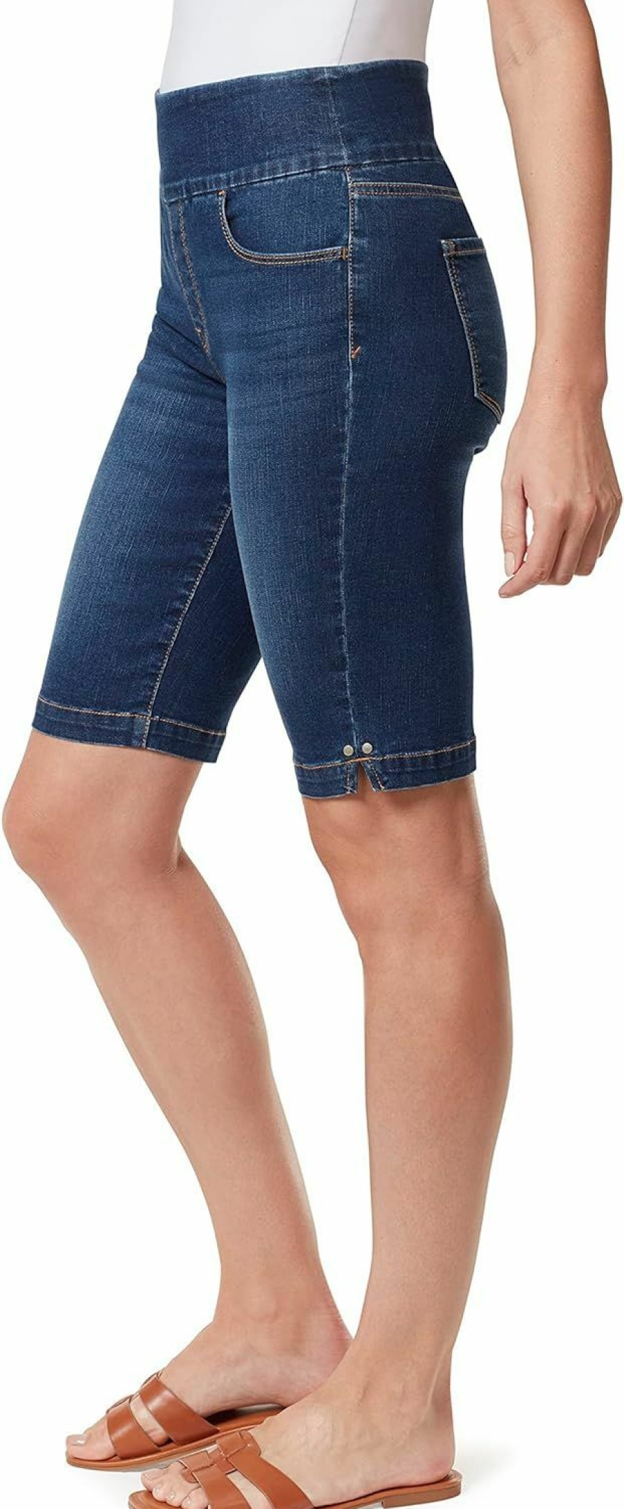 Gloria Vanderbilt Shorts | Gloria Vanderbilt Women'S Amanda Pull On Bermuda Short