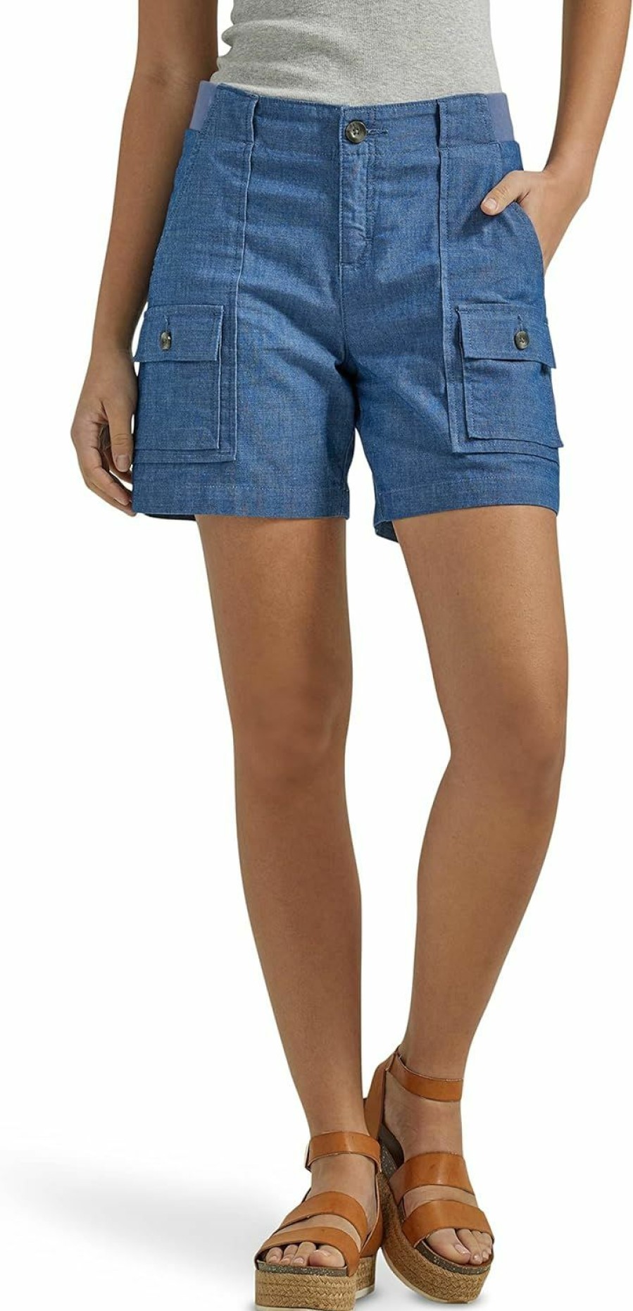 Lee Shorts | Lee Women'S Flex-To-Go Mid-Rise Relaxed Fit 6" Cargo Short