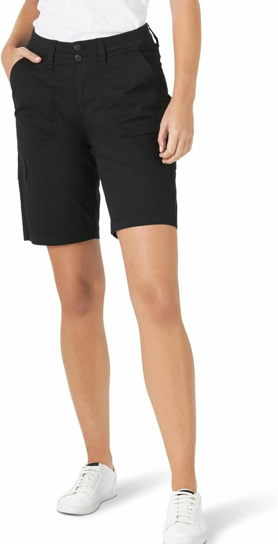 Lee Shorts | Lee Women'S Relaxed Fit Avey Knit Waist Cargo Bermuda Short