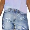 HAPCOPE Shorts | Women'S High Waisted Denim Shorts Ripped Hem Frayed Distressed Short Jeans