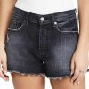 7 For All Mankind Shorts | 7 For All Mankind Monroe Cutoffs Shorts In Eclipse Black