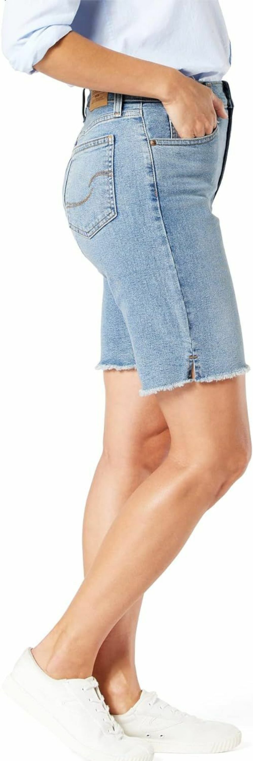 Signature by Levi Strauss & Co. Gold Label Shorts | Signature By Levi Strauss & Co. Gold Label Women'S Heritage High Rise 9" Bermuda Short (Available In Plus Size)