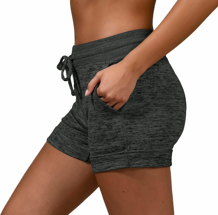 90 Degree By Reflex Shorts | 90 Degree By Reflex Soft Comfy Activewear Lounge Shorts With Pockets And Drawstring For Women