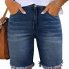 Utyful Shorts | Utyful Women Summer Frayed Ripped Bermuda Shorts Distressed Denim Jeans Short