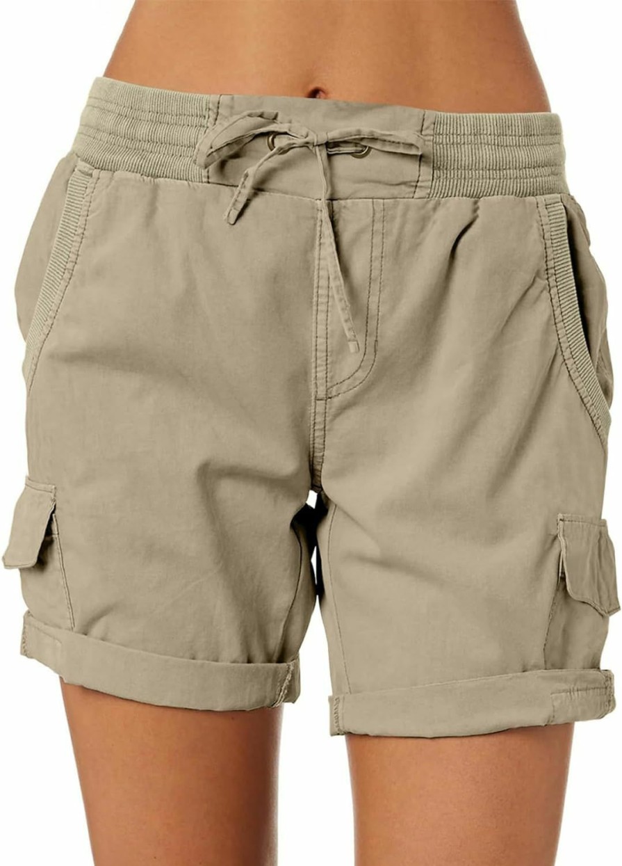 Dokotoo Shorts | Dokotoo Womens Relaxed Fit High Waist Casual 4 Pocketed 2024 Hiking Outdoor Summer Shorts S-Xl