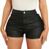 hibshaby Shorts | Hibshaby Faux Leather Shorts For Women Sexy High Waist Black Pu Leather Shorts