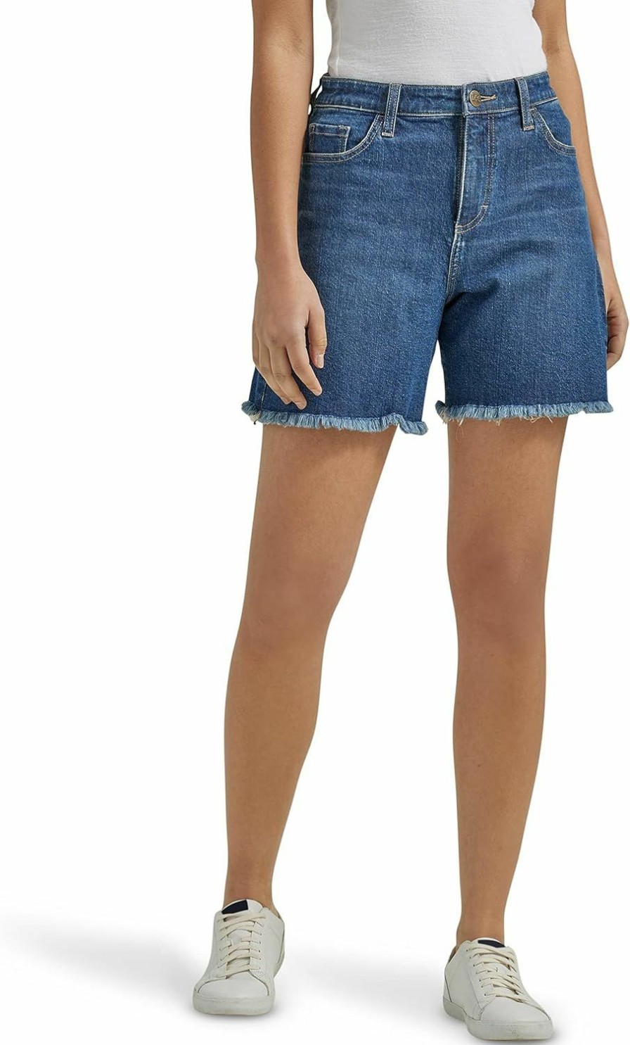 Lee Shorts | Lee Women'S Legendary Mid-Rise Denim Boyfriend Short