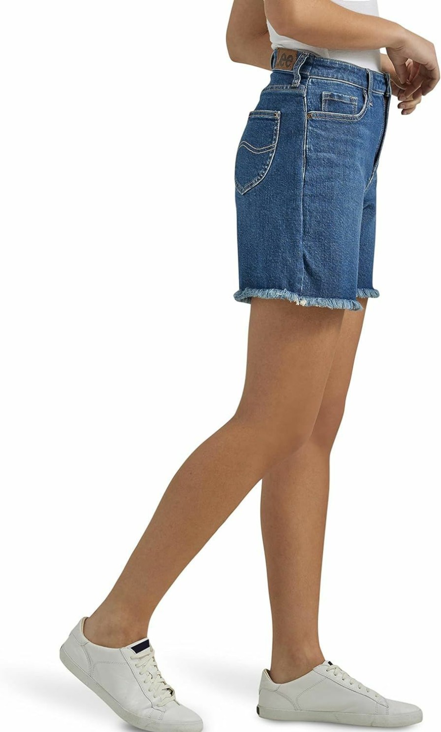 Lee Shorts | Lee Women'S Legendary Mid-Rise Denim Boyfriend Short