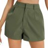 Floerns Shorts | Floerns Women'S Casual Solid High Waist Wide Leg Shorts With Pocket