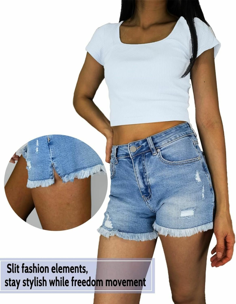 VAYEAH Shorts | Jean Shorts Womens High Waisted Ripped Denim Shorts